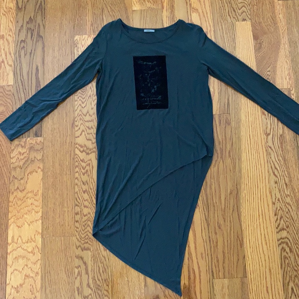 Zara gray and black high low top